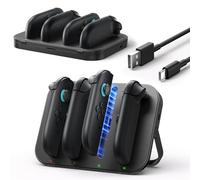 JSAUX Charging Dock for Nintendo Switch 2 JoyCon Controllers, 4-in-1 Magnetic Controller Charger Station with Adjustable Stand & LED Indicator, Switch 2 JoyCon Charger with 1.5M USB C Cable