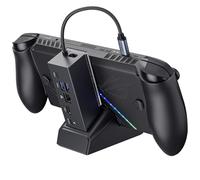 JSAUX Docking Station Compatible with ROG Xbox Ally X (2025)/ROG Ally X/Steam Deck/Legion Go S, 6-in-1 Dock with HDMI 4K@120Hz, Gigabit Ethernet, Dual USB A & USB C 3.2 Gen 1, 100W Charging - HB0609