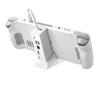 JSAUX Docking Station for ROG Xbox Ally X (2025)/ROG Ally X/ROG Ally/Steam Deck/Legion Go, 6-in-1 Dock with HDMI 4K@120Hz, Gigabit Ethernet, USB A & USB C 3.2 Gen 1, 100W Charging - HB0609 White