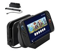 JSAUX Extender Cable with Stand for Switch 2 Dock, 35cm USB C Extension Cable for Thick Protective Cases, Fast Charging, 10Gbps Data, 4K@60Hz Video Output, 1:1 Dock Function Restore, Passive Cooling