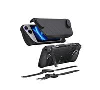 JSAUX ModCase for ROG Ally with Detachable Front Shell, Protective Case, Metal Bracket and Strap Compatible with ASUS ROG Ally Accessories Basic Set-Black PC0109