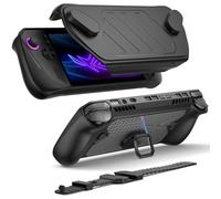 JSAUX ModCase for ROG Ally X with Detachable Front Shell, Protective Case, Metal Bracket and Strap for PowerBank Accessories Compatible with ASUS ROG Ally X Accessories Basic Set-PC0111 (Black)