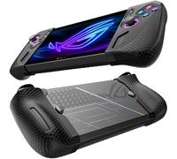 JSAUX Silicone Grip Protection Case Compatible with ROG Ally X, ROG Ally X Grip Skin, Asus Rog Ally X Accessories, Silicone Sleeve Set (one Left and one Right)- PC0113 Black