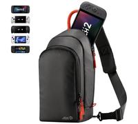 JSAUX Sling Bag for Switch 2, ROG Xbox Ally X, Steam Deck, Protective Crossbody Travel Case for Handheld Console and Accessories with Joystick Guard Design, Large Capacity, 3 Compartments