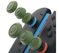 JSAUX Thumb Grips Designed for Nintendo Switch 2 (2025), Switch Thumb Grip Caps, Ergonomic Design, Enhanced Gaming Grip, Comfortable & Durable, Joycon Grip Button Stick Cover - Green, 3 Pairs (6pcs)