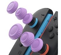 JSAUX Thumb Grips Designed for Nintendo Switch 2 (2025), Switch Thumb Grip Caps, Ergonomic Design, Enhanced Gaming Grip, Comfortable & Durable, Joycon Grip Button Stick Cover - Purple, 3 Pairs (6pcs)