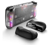 JSAUX Transparent Back Plate for ROG Ally X, Case with Silicone Grip and Cooling Module, Compatible with ASUS ROG Ally X 2024 - PC0112