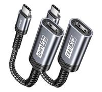 JSAUX USB C to HDMI Adapter 2Pack, 4K USB Type-C to HDMI Female Adapter [Thunderbolt 3] Compatible with MacBook Pro/Air, Surface, Samsung Galaxy S21 S20 Ultra Note 20 10 9 8 S10, Dell XPS 15-Grey