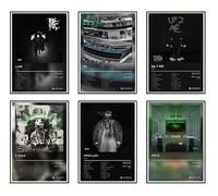 JSBADE Yeat Poster Album Cover Limited Edition Posters ，Rapper Music Posters Room Aesthetic Canvas Wall Art Prints for Teens, Boys, Girls Room Decor Set of 6 for(8x12inch, Unframed)