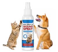 JSBNQRMZ Vet-Recommended Hot Spot Spray for Dogs & Cats 120ml - Natural Wound Care with Quantum Silver & Lavender|Soothes Itchy Skin,Redness & Anxiety|Anti-Infection & Fast Healing