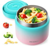JSCARES 12oz Kids Thermoes for Hot Food, Wide Mouth Soup Thermo Food Jar -Cotton Candy