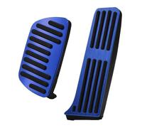 JSCARLIFE 1 Set Car Non-Slip Brake Foot Pedals Covers, Aluminum Alloy Car Auto Foot Pedal Pads Interior Gas and Brake Pedal for H-onda Civic and H-onda CRV (Blue for Hon-da)