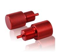 JSCARLIFE 2 PCS Proportioning Valve Bleeder Tool, PV2 PV4 Disc/Drum Brake Proportioning Aluminium Valve Bleeder Tool for AC 172-1353 172-1371 with Street Rod Classic Car and Truck (Red)