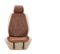 JSCARLIFE 2PCS Universal Natural Wood Beaded Seat Cover Massaging Cool Cushion for Car Truck,Four Seasons and Breathable car Seat Cushion Makes Driving More Bearable On Long Trips (Brown-2PCS)