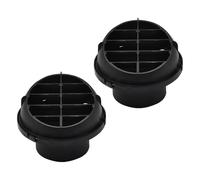 JSCARLIFE 2Pcs Warm Air Vent Outlet,360 °Rotatable Car Heater Duct Hose Pipe Plastic Ducting Heater Air Vent Outlet for Car Auto Bus RV ATV (Circular, Hole Outer Diameter:60mm)