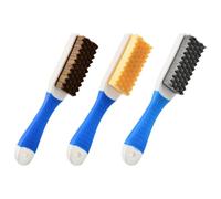 JSCARLIFE 3PCS Soft Bristle Dusting Brushes Set,Multi-Purpose Cleaning Brushes Car Dusting Brush with Ergonomic Handle for Car, Bed, Furniture, Couch and Clothes