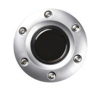 Jscarlife Automotive Steering Wheel Horn Button, Universal Modified Car Steering Wheel Center Horn Button Push Button for Most Cars (Silver)