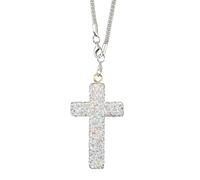JSCARLIFE Car Hanging Accessories,Bling Rearview Mirror Ornament,Car Accessories Hanging Pendant,Christian Faith Car Decor for Women Girly Auto Interior Hanging Charm,Car Dashboard Decor Gift (Silver)