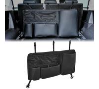 JSCARLIFE Car Trunk Organizer, Leather Backseat Hanging Organizer with 4 Large Storage Bag Super Capacity Boot Tidy＆Clean Car Boot Organiser for SUV,Truck,Van