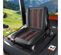 JSCARLIFE Cooling Seat Cushion for Forklift,Excavator, Tractor & Construction Machinery Universal Fit Heavy Duty Ice Silk Breathable Seat Pad for Agricultural Vehicles (Black)
