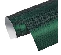 JSCARLIFE Honeycomb Graphic Car Sticker, Self Adhesive Window Privacy Film PVC Wrap Roll with Bubble Free Auto Sticker Decal Film Sheet DIY Office Glass Door Sticker Decoration (Green, 152 * 50CM)