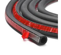 JSCARLIFE Universal Car Door Rubber Seal Strip,D-Type Self-Adhesive Automotive Rubber Draught Seal Weatherstrip Soundproof Weather Seal for Car Window Door Soundproofing Engine Cover (10 * 10 mm, 3M)