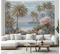 JSCWDET Exotic Jungle Scenery Wall Hanging Tapestry Lush Palm Trees Tapestries Wall Decoration for Bedroom Living Room Dorm - 230×150cm, Dark Green
