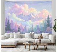 JSCWDET Fantasy Illustration Tapestry, Forest And Mountain Landscape Tapestry Wall Hanging for Bedroom Living Room Dorm Home Décor,230×150cm