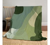JSCWDET Natural Line Elements Blanket,Sage Green Soft Fleece Flannel Throw Blanket Lightweight Cute Comfy Warm Geometric Shapes Blankets For Couch Sofa Bed Office 59"×79"