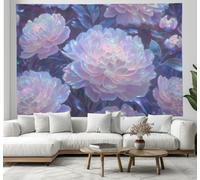 JSCWDET Romantic Plants And Flowers Tapestry, Dreamlike Peonies Tapestry Wall Hanging for Bedroom Living Room Dorm Home Décor,230x180cm