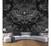 JSCWDET Wallpaper Gothic Style Family Wall Mural Silk Cloth Art Design Abstract Damask Pattern Photo Wallpaper for Living Room Bedroom Backdrop Wall Decor Poster Picture 350 × 256 Cm