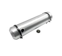 JSD 7 Gallon Aluminum Spun Fuel/Gas Tank 8" x 33" With Internal Baffle, 1/4" NPT Outlet