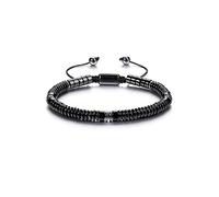 JSDDE Healing Crystals Bracelet Adjustable Natural Black Obsidian Crystal Stone Bracelets for Men and Women