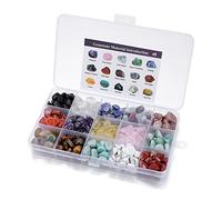 JSDDE Mineral Variety Tumbled Crystals Gemstone Reiki Healing Energy Meteorite Chips Stone for Chakra Balancing Meditation Crystal Collection