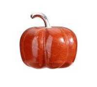 JSDDE Red Jasper Crystal Pumpkin Figurine, Hand Carved Gemstone Pumpkin Statue Art Collectible Ornaments, 1.2” Crystals Pumpkins for Men Women Thanksgiving Gift