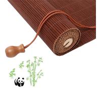 JSDMBD Made To Measure Blinds Bamboo Blinds For Windows Outdoor Blinds Handwoven Easy To Install Suitable For Indoor And Outdoor Use A+maroon