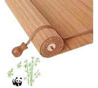JSDMBD Made To Measure Blinds Bamboo Blinds For Windows Outdoor Blinds Handwoven Easy To Install Suitable For Indoor And Outdoor Use A+ carbonized color