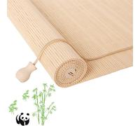 JSDMBD Made To Measure Blinds Bamboo Blinds For Windows Outdoor Blinds Handwoven Easy To Install Suitable For Indoor And Outdoor Use A+ wood color