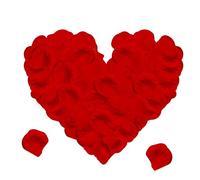 Jsdoin 1200 Pieces Silk Rose Petals, Artificial Red Rose Flowers No-Taste Fade Emulation Rose Petals for Romantic Scenes Wedding Anniversary, Confession Decoration,Birthday