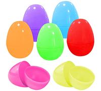 Jsdoin Easter Eggs 28pcs Colourful Fillable Surprise Easter Eggs Easter Hunts Basket Fillers Christmas Springtime Party Favors Gift for Crafts Kids Kitchen Pretend Play Game Toys, Pink