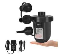 Jsdoin Electric Air Pump,220-240V/50W High Power Electric Air Pump for Air Bed Mattress Inflatables Paddling Pool Beach Toysswimming pool toys, Fill Inflator Deflator with 3 Sizes Nozzle