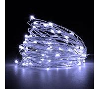 Jsdoin Fairy Lights, 4 PCS 50 LED Battery Operated String Lights Copper Wire Light for Indoor Outdoor Lighting, Bedroom, Wedding Decor, Party, Christmas, Tree Decoration(5M/16ft，CoolWhite)