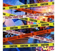 Jsdoin Halloween Decorations Caution Tape 30M Yellow Hazard Warning Props Fright Tape for Zombie Party Haunted House Party Danger Areas Decoration