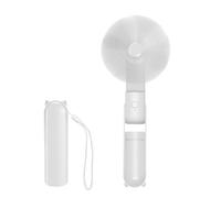 Jsdoin Hand Held Fan, Portable Handheld Fan with 3 Speeds, USB Rechargeable Foldable Travel Fan with Power Bank Desktop Fans with Lanyard for Home Travel Office Outdoor(White)