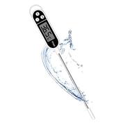 Jsdoin Meat Thermometer, Digital Meat Food Thermometer, Instant Read Cooking Thermometer with Probe Tip Cover, LCD Screen, Perfect for Kitchen Cooking, BBQ, Water, Meat, Milk(Battery Included)