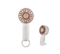 Jsdoin Mini Handheld Fan, Powerful Desk Fan with Buckle, Cute Design 3 Speed Personal Small Portable, Lightweight Makeup Rechargeable USB Fan for Stylish Girl Women Men Indoor Outdoor (White)