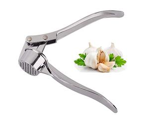 Jsdoin Professional Kitchen Garlic Press/Mincer/Crusher UK, Peeler Squeezer Heavy Duty Garlic Presser,User-Friendly Chopper, Easy to Clean and Durable