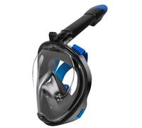 Jsdoin Snorkel Mask Full Face,180°view Design - Anti-fog, Anti-leak Technology - Sports Camera Compatible - for a Safe Adults and Kids Snorkeling Experience(BlackBlue-L/XL)