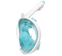 Jsdoin Snorkel Mask Full Face,180°view Design - Anti-fog, Anti-leak Technology - Sports Camera Compatible - for a Safe Adults and Kids Snorkeling Experience (Green-L/XL)