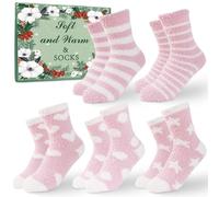 Jsdoin Stocking Fillers Women Fluffy Socks, Bed Socks Warm Soft Fuzzy Bed Socks Christmas Gifts for Women Ladies Mum Her Sock 4-7, Secret Santa Xmas Gifts